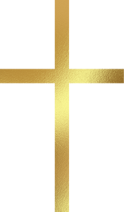 Gold Easter Cross Illustration